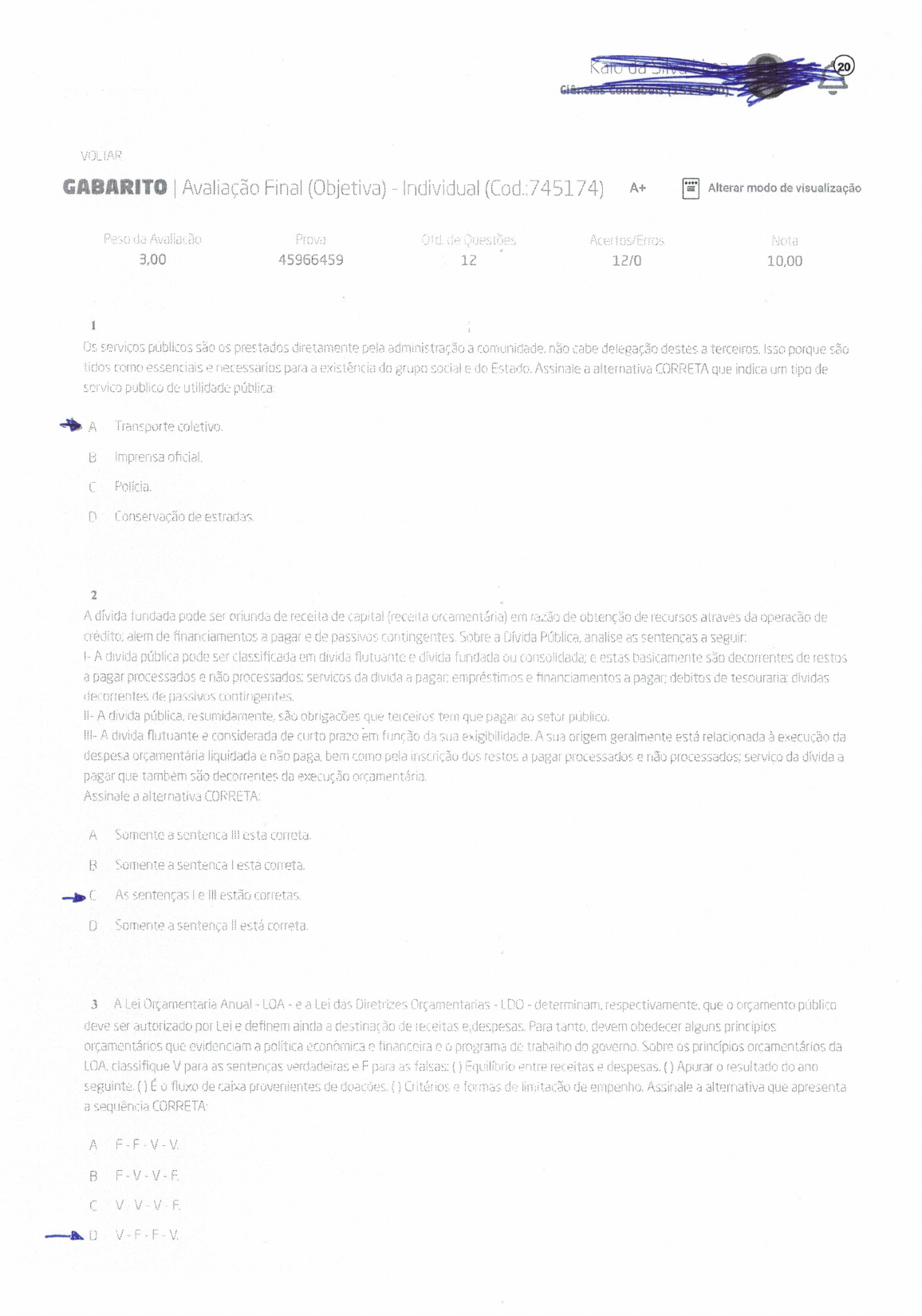 Avalia o final objetiva individual revoeduca