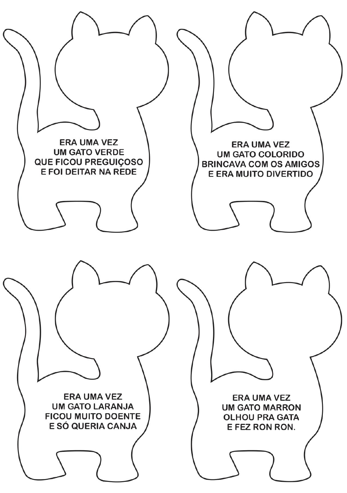 Era uma vez um gato xadrez - para colorir .pdf - dirzon