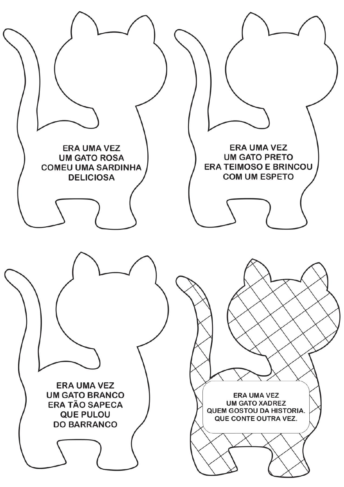 Era uma vez um gato xadrez - para colorir .pdf - dirzon