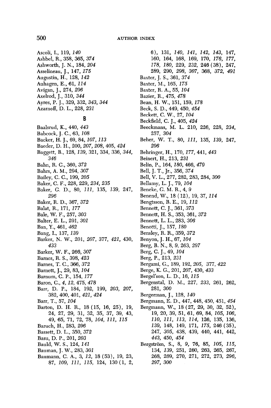 Author Index 1958 Cholesterol Leitura