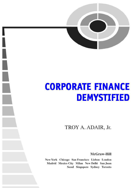 Corporate Finance Demystified 2/E 