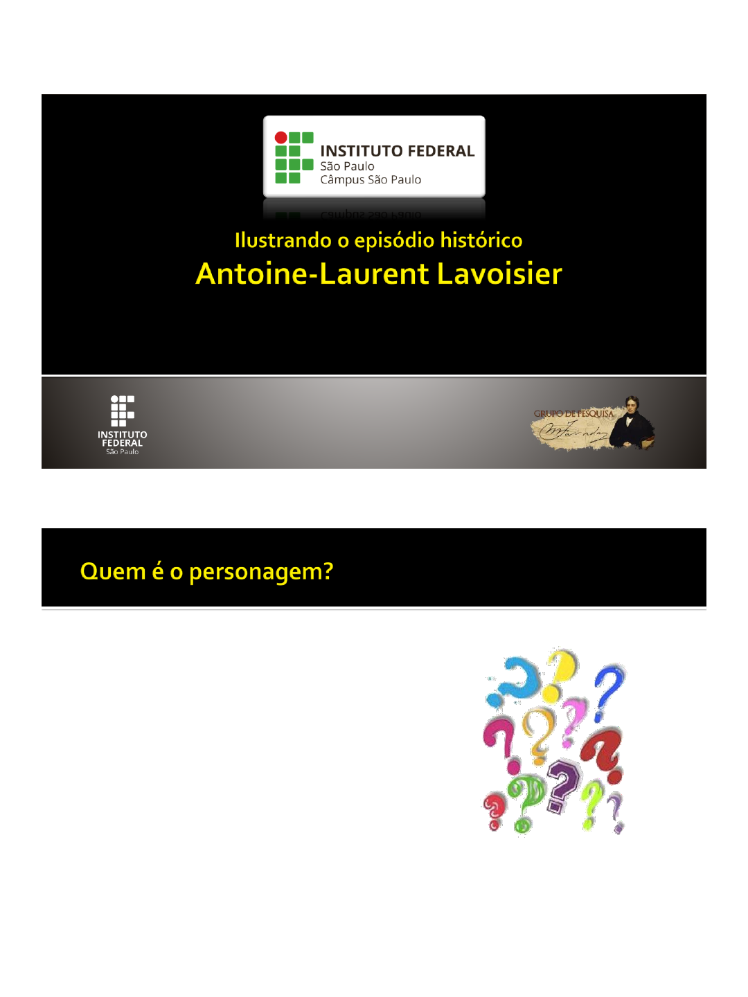 Lavoisier na sala de aula