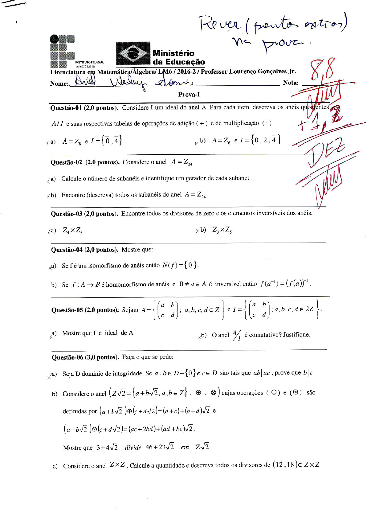 P1p2 Algebra - Álgebra