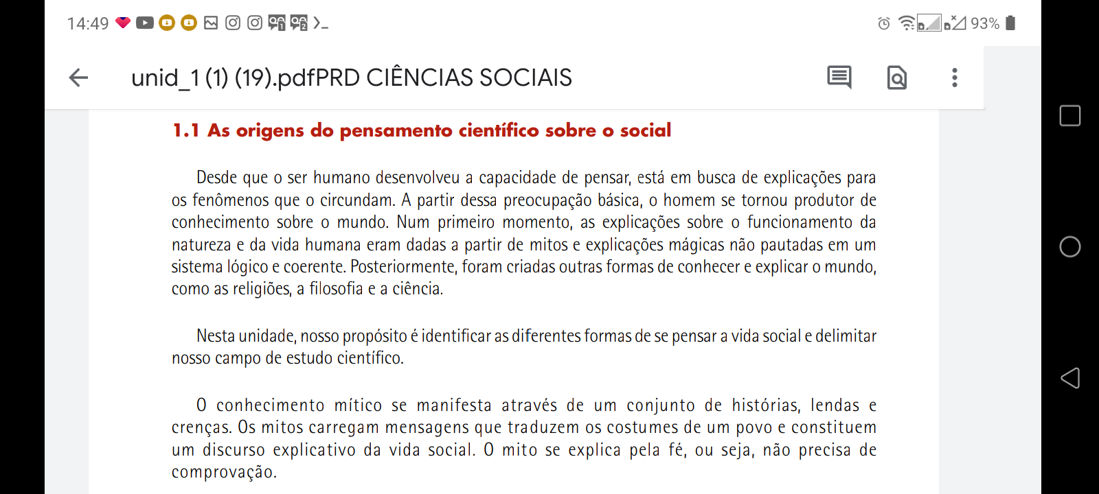 A Origem Do Social - Ciencias Sociais No Brasil