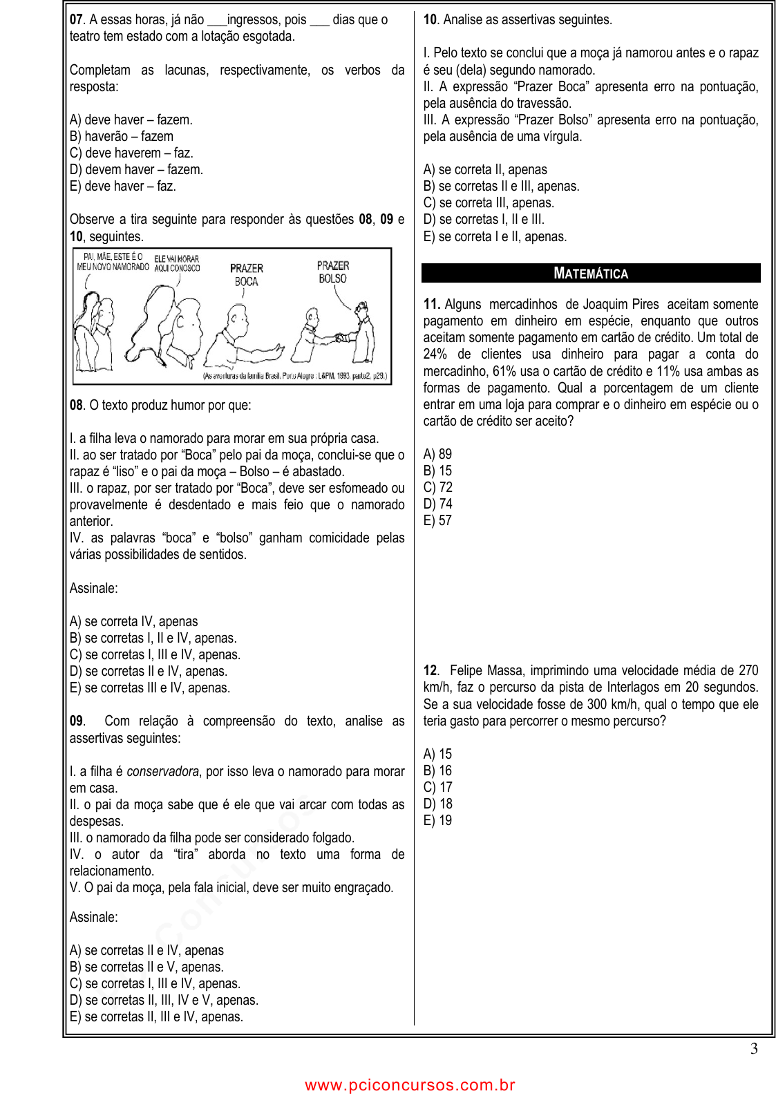 Prova Pref. Joaquim PiresPI - INSTITUTO LUDUS - 2010 - para Vigia.pdf -  Provas de Concursos Públicos