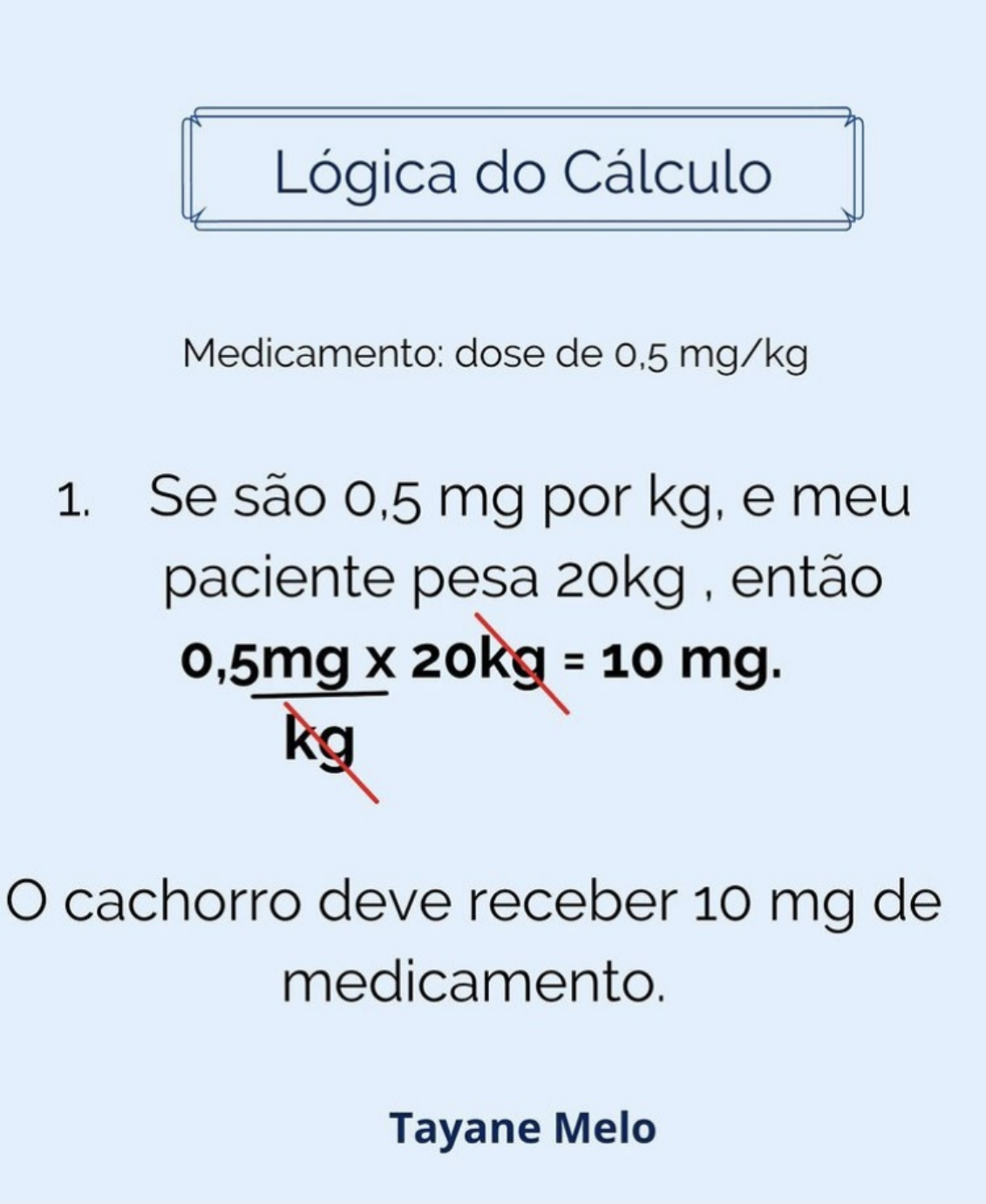 Cálculo De Dose - Farmacologia I