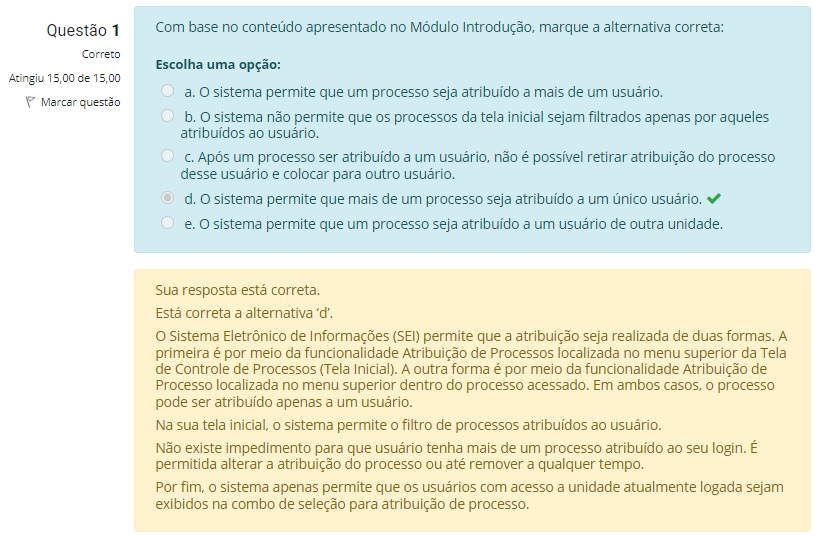 Atividade avaliativa Módulo 1 SEI USAR Gestão Escolar