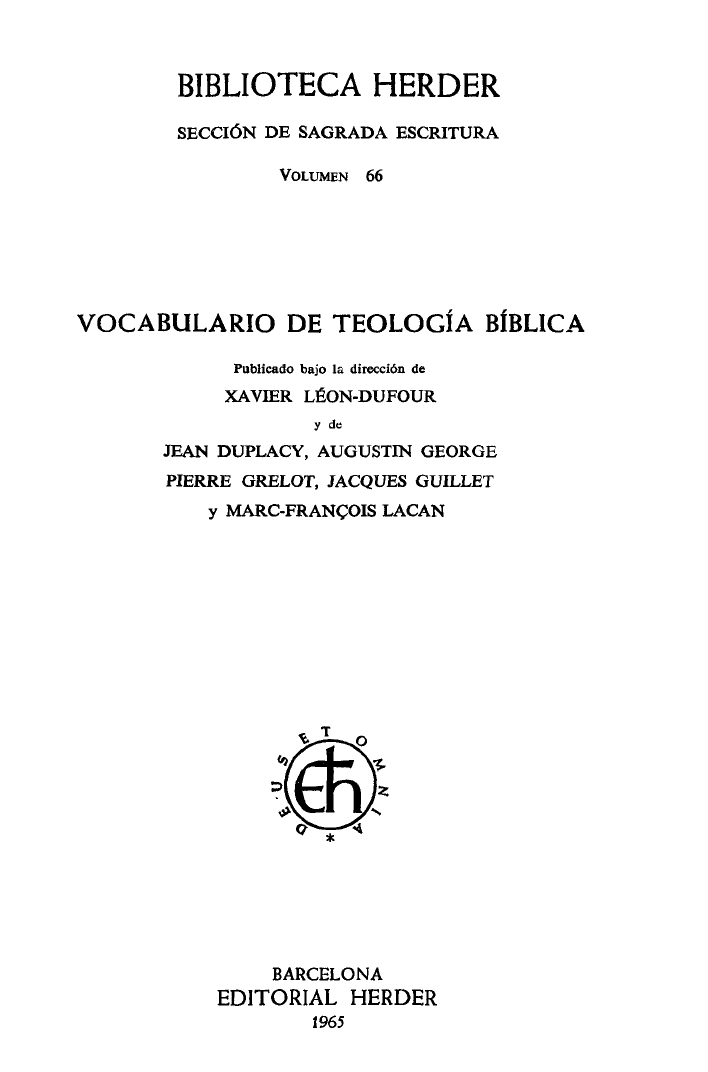 Vocabulario-de-teologia-biblica Espanhol - Teologia Básica