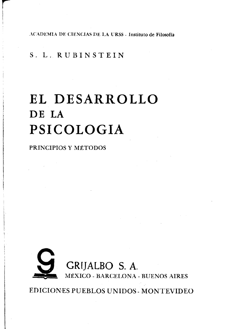 Principios de Psicologia General-Rubinstein