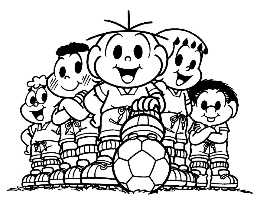 Desenhos para Colorir Copa do Mundo e a Turma da Mônica em PDF - Metodologia