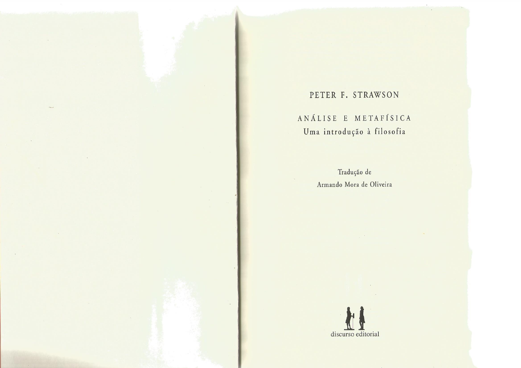 Strawson P. F. Strawson - Análise e metafísica uma introdução à filosofia ...
