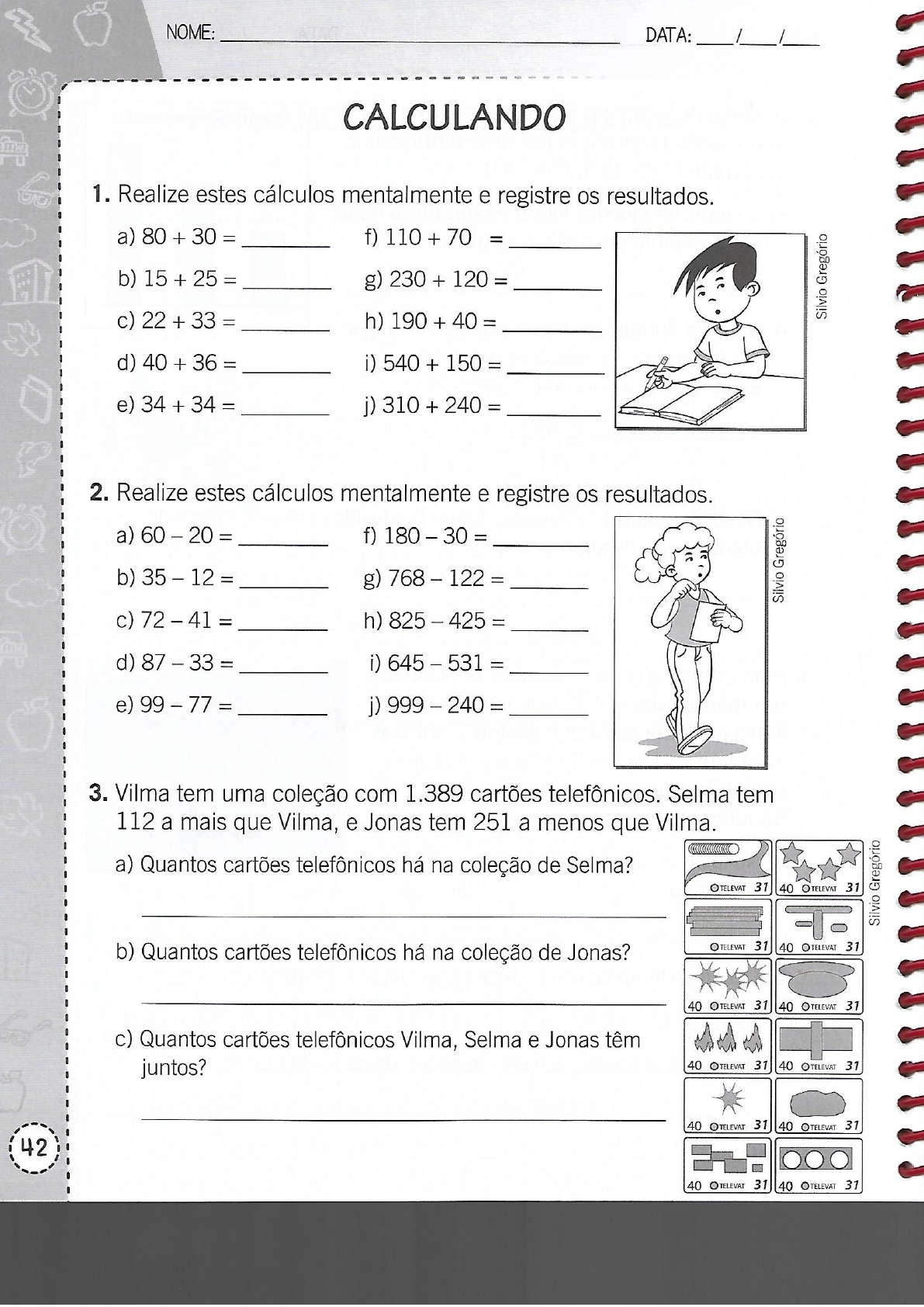 112 Atividades de Matemática para 1º ano