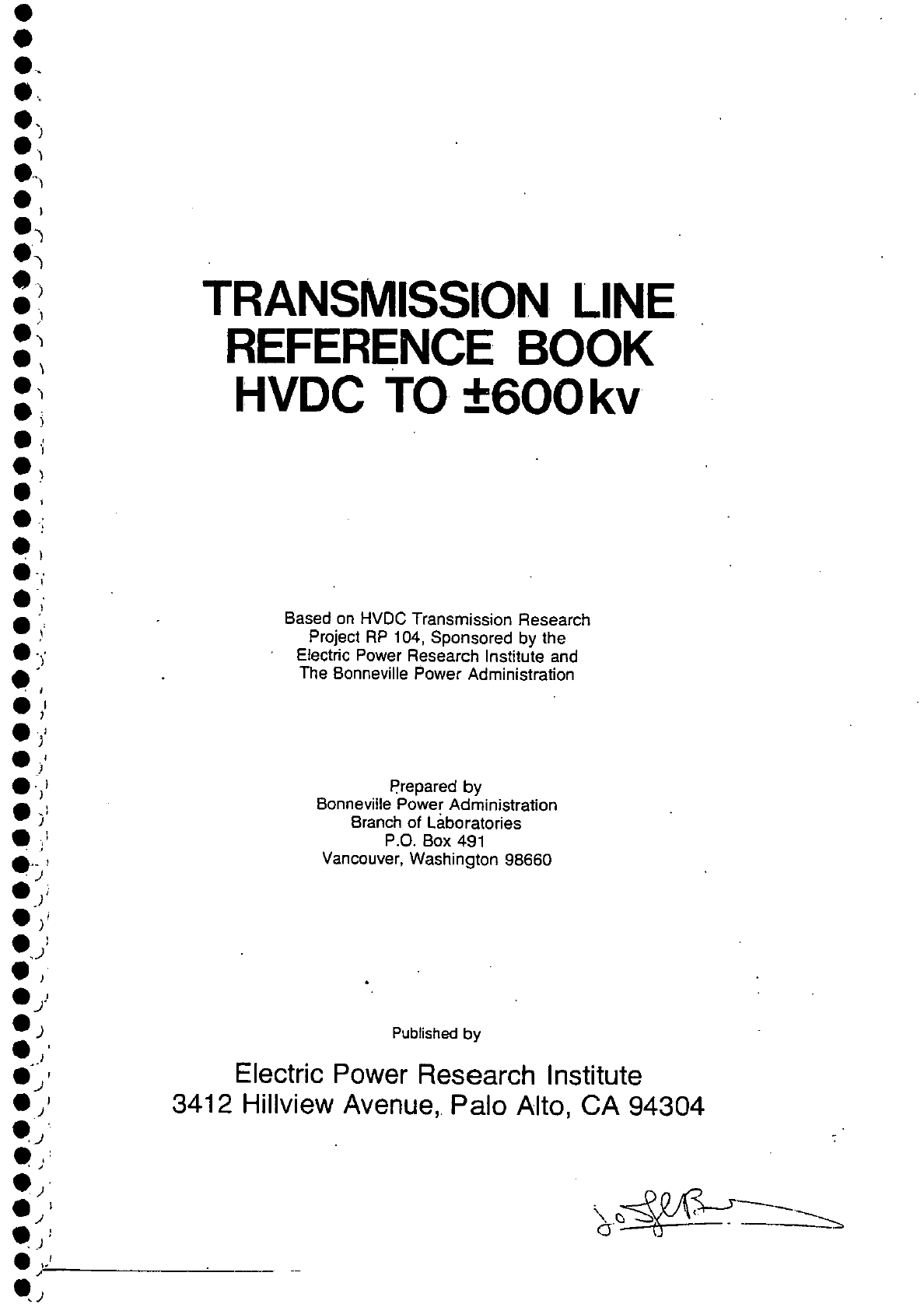 transmission Line reference book HVDC Linhas de Transmissão