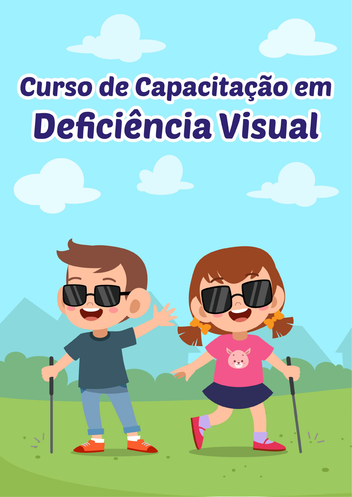 Deficientes visuais superam as dificuldades e fazem cursos de