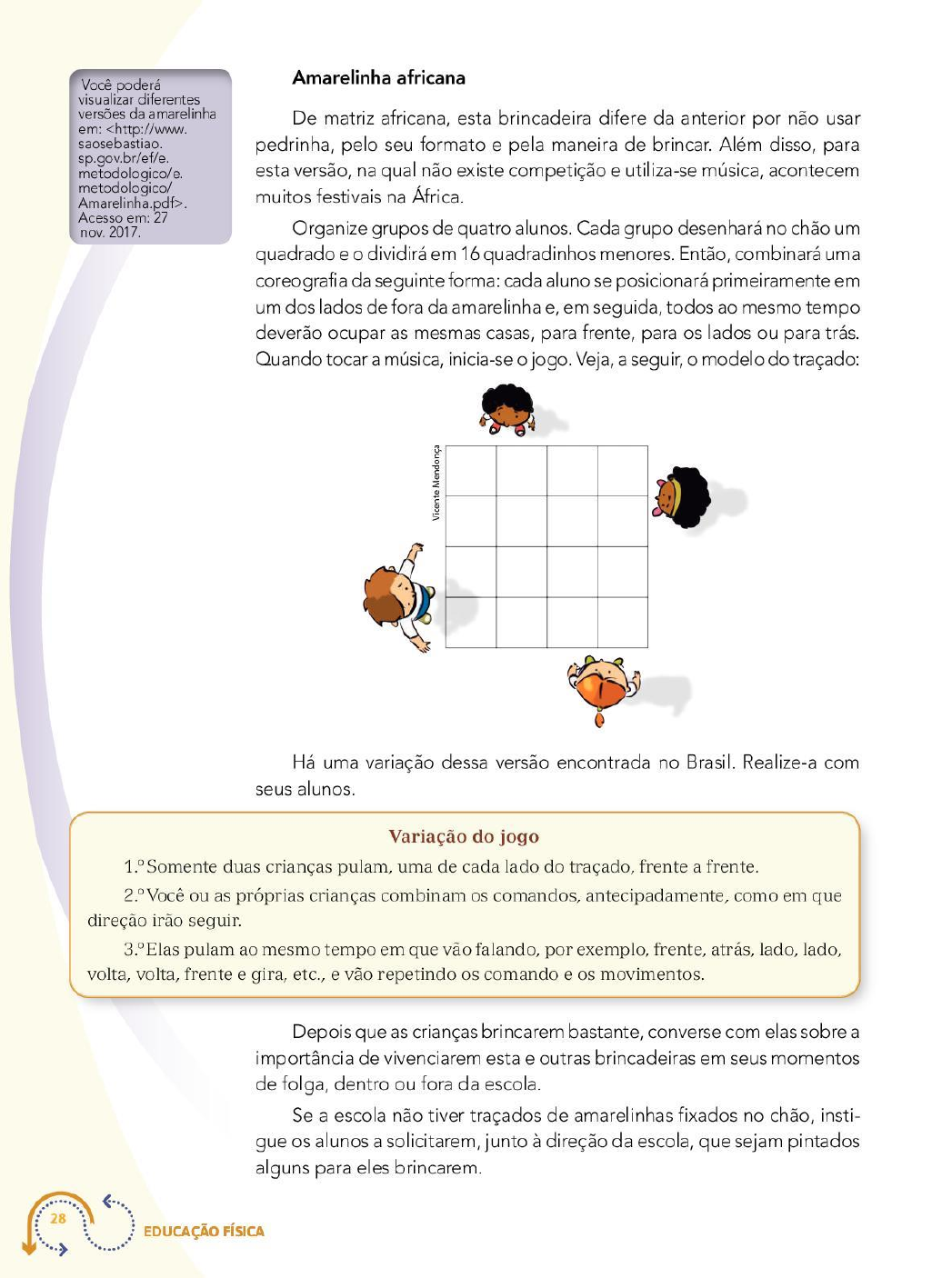 Atividade de Educação Física - Brincadeiras e Jogos de Matriz Indígena -  Com texto e gabarito