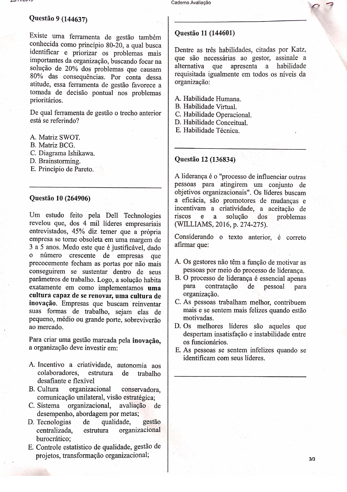 Prova Presencial - 1º Chamada - Matemática Financeira - A - ENSINO