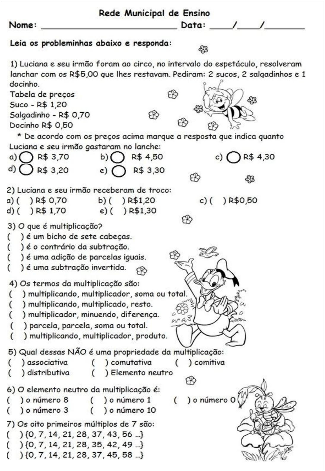 Matemática básica 6 ° ano