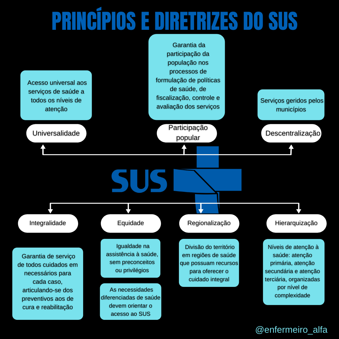 DICA EBSERH: Legisla\u00e7\u00e3o Aplicada ao SUS - Princ\u00edpios e Diretrizes\ud83c\ude51 ...