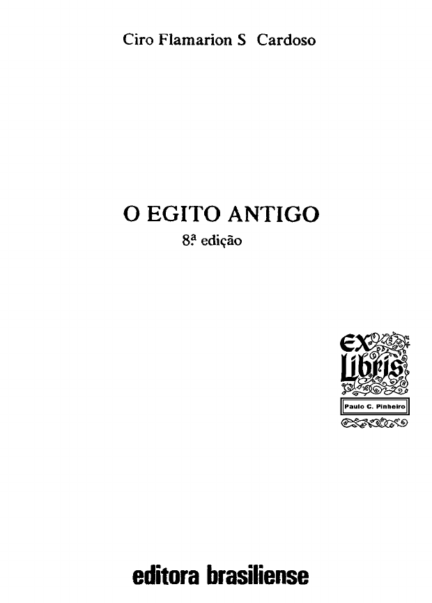 O Egito Antigo by Ciro Flamarion S. Cardoso z lib Direito