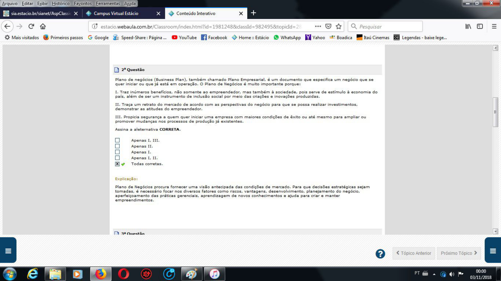 INFORMÁTICA E SOCIEDADE AULA 10 TESTE DE CONHECIMENTO - Informática E ...