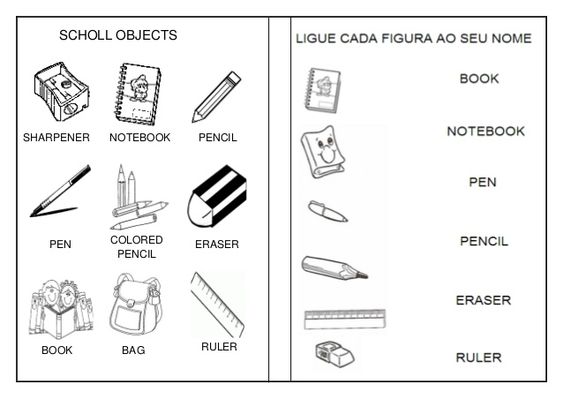 Objetos da sala em inglês com atividades - Inglês Prático