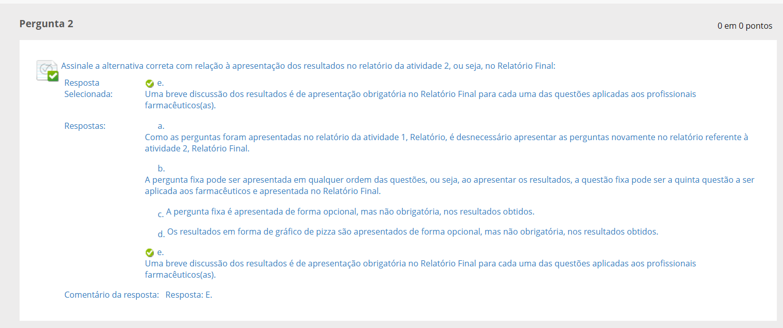 Perguntas, Comentários e, Respostas Referentes ao Estudo Sobre os