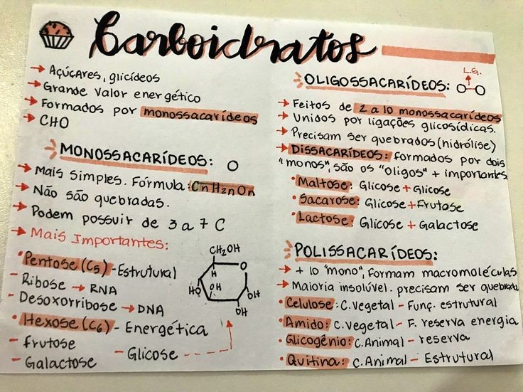 mapa mental- carboidratos - Biologia