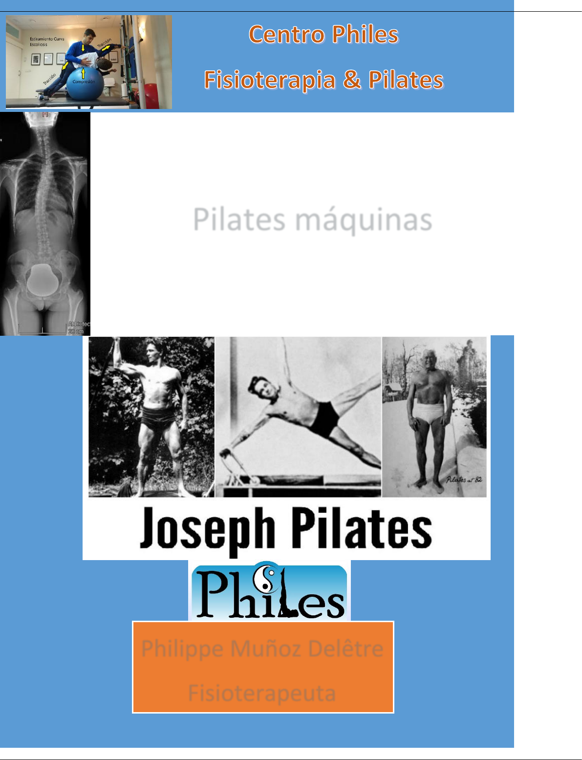 Tratamiento de la escoliosis con Fisioterapia Ejercicios de Pilates -  Metodologia do Treinamento Físico-esportivo