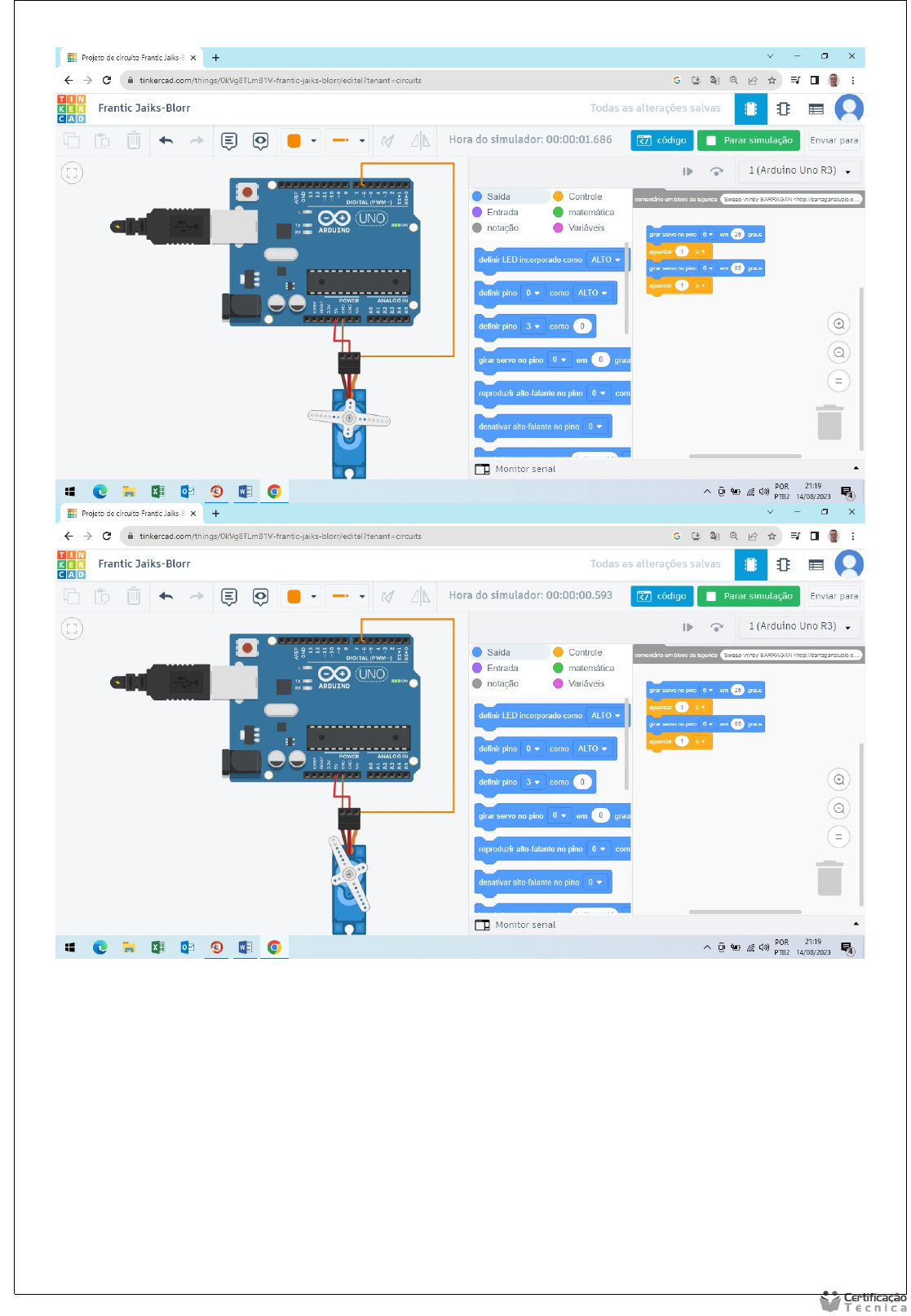 Práticas, Exercícios e Exemplos de Código Com Arduino Uno (MIC166)