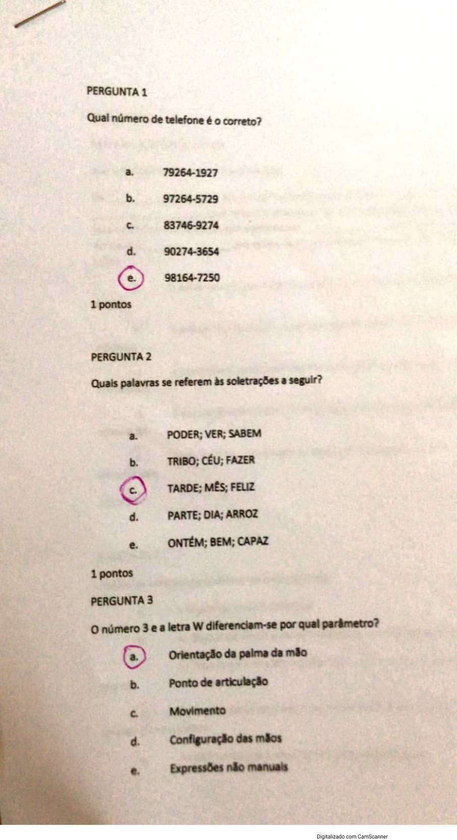 Avaliação Lingua Brasileira De Sinais Optativa - Enfermagem