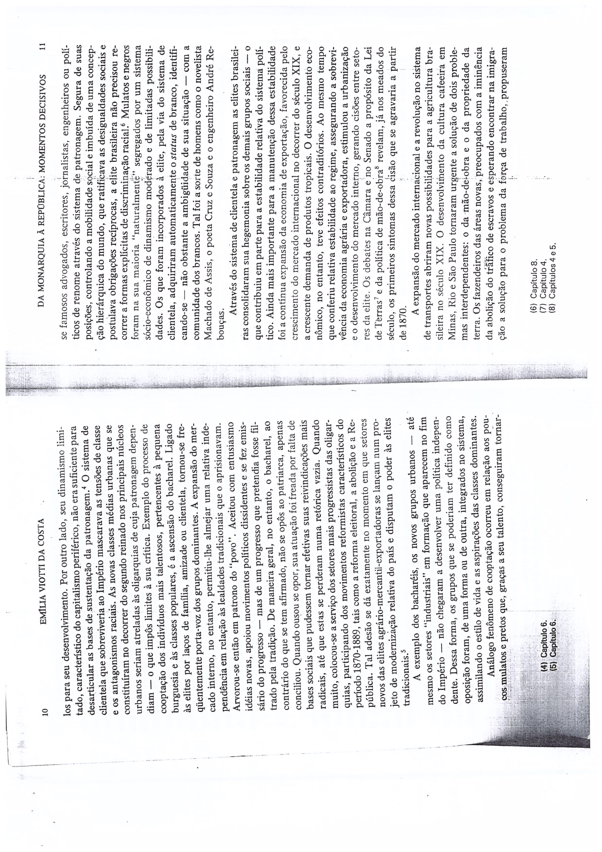 Introdução, capítulo 1 Emília Viotti da Costa História do Brasil Imperial