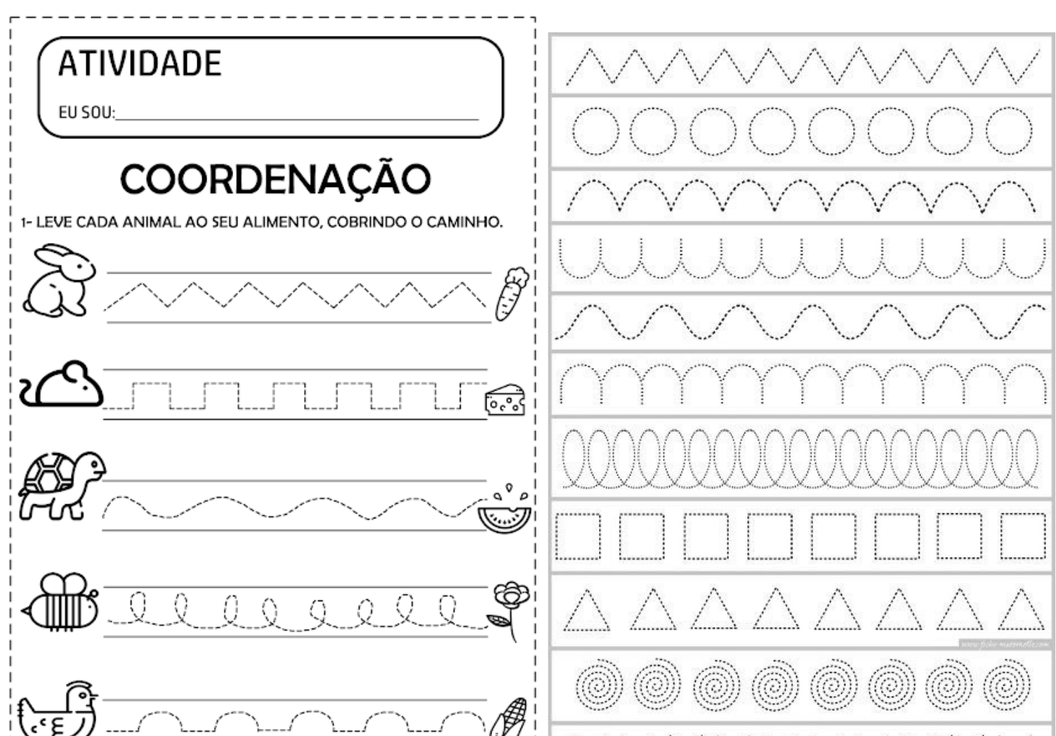 Alfabeto Pontilhado E Coordenação Motora Pronto - Português