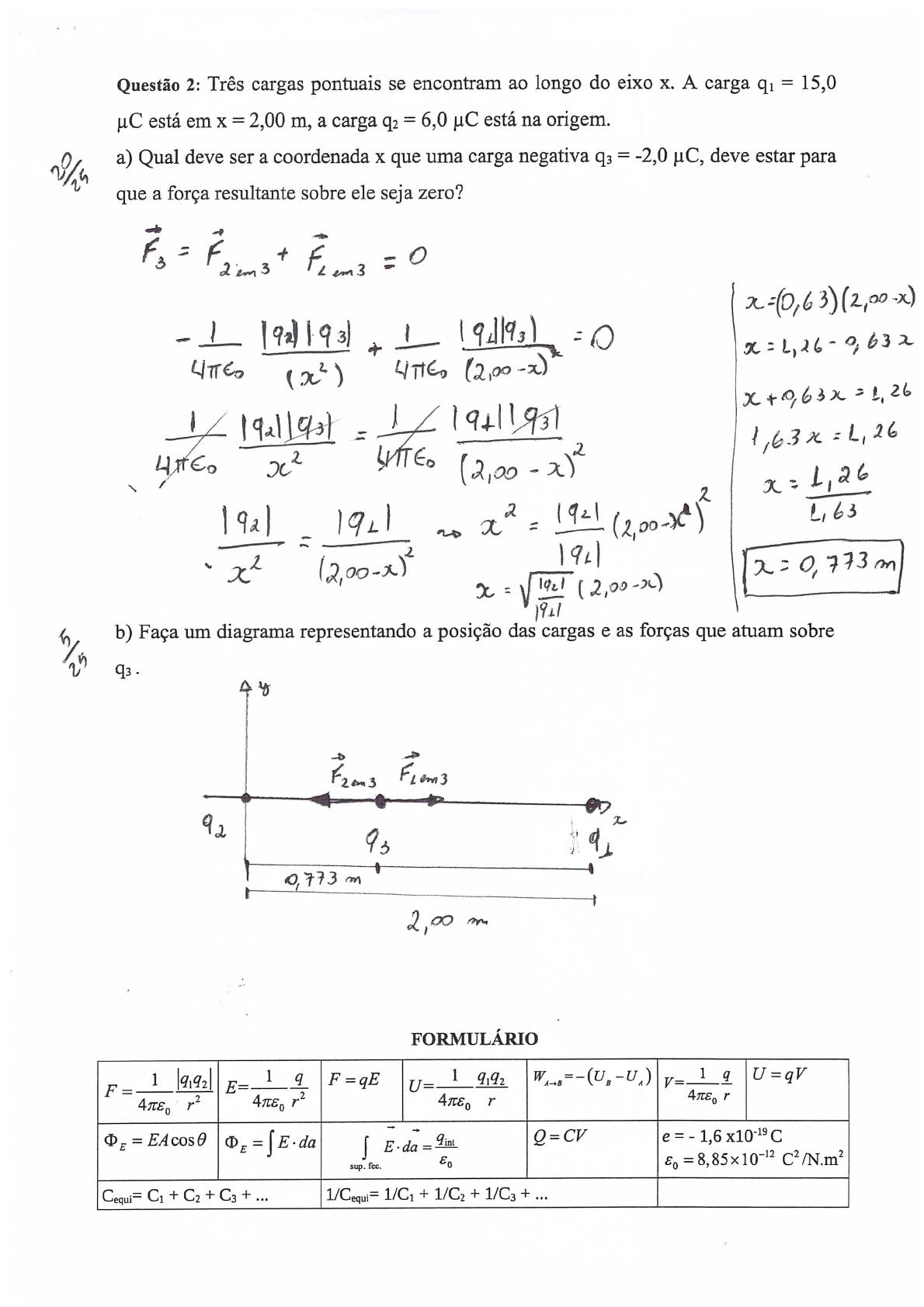 Prova I Física 194 Introdução Ao Eletromagnetismo - Eletromagnetismo