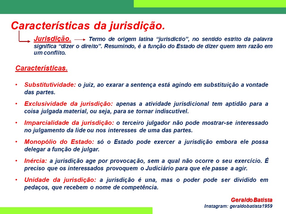 Introdução Ao Estudos Do Direito - Características Da Jurisdição ...