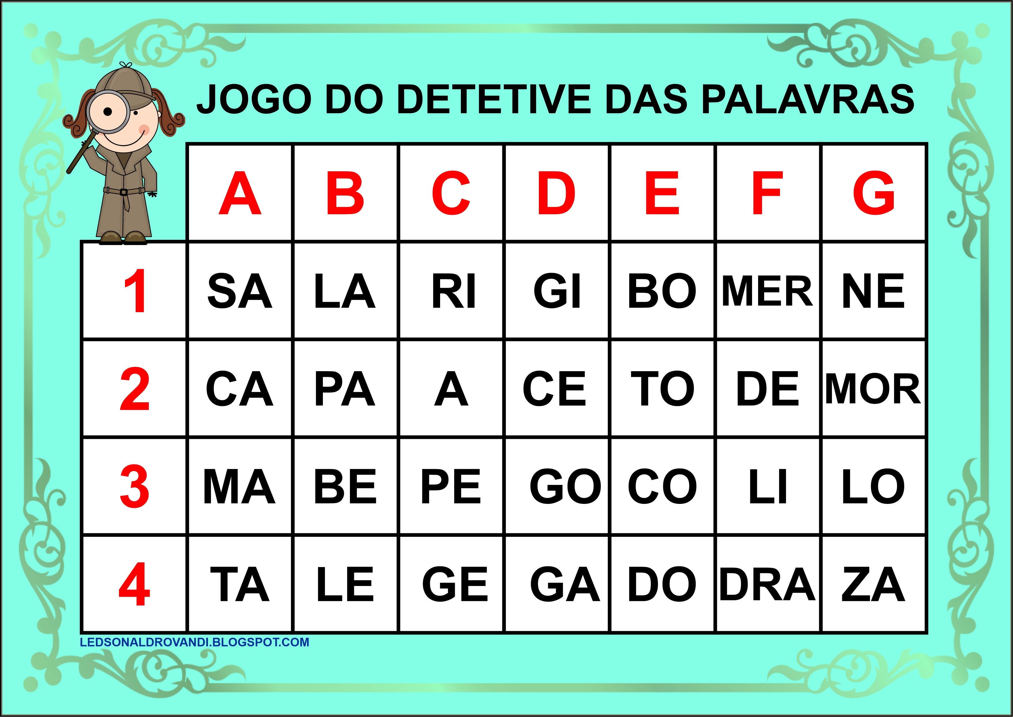 Dado Silábico - Jogo Pedagógico, Jogos Pedagogicos