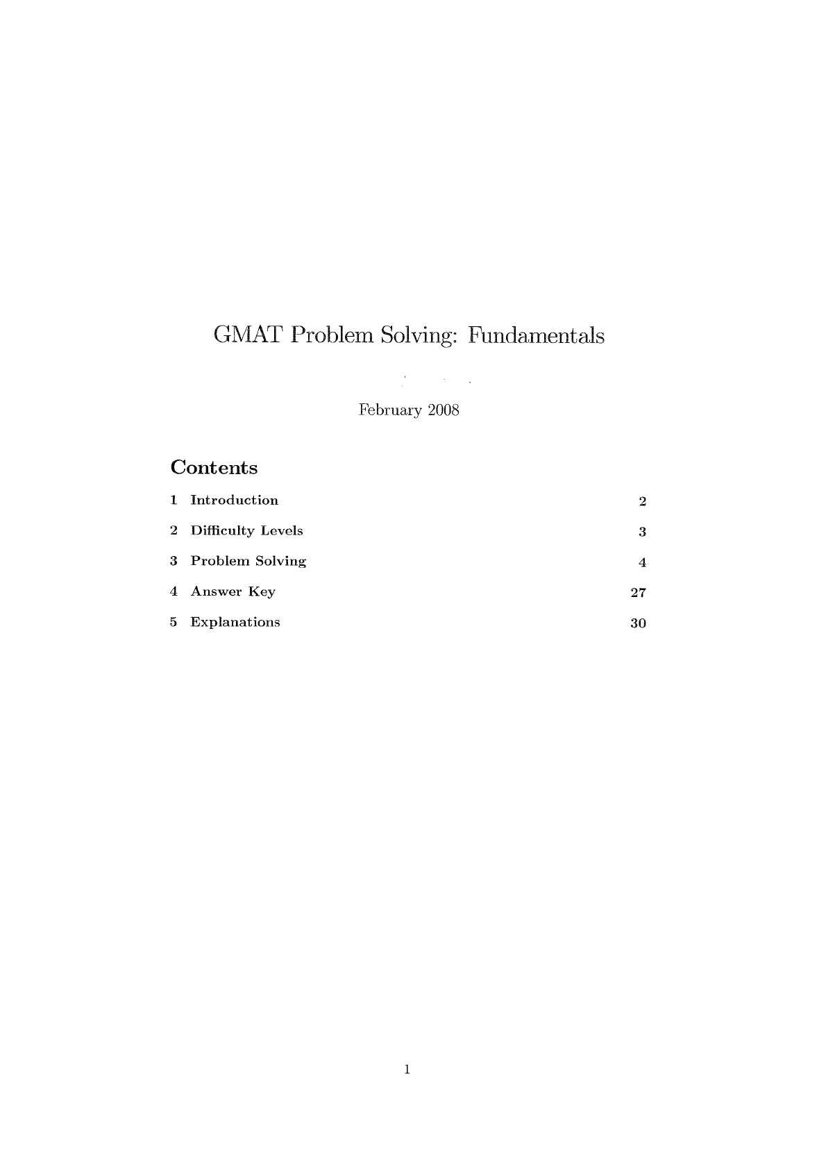 GMAT Problem Solving Fundamentals Questions - Gmat