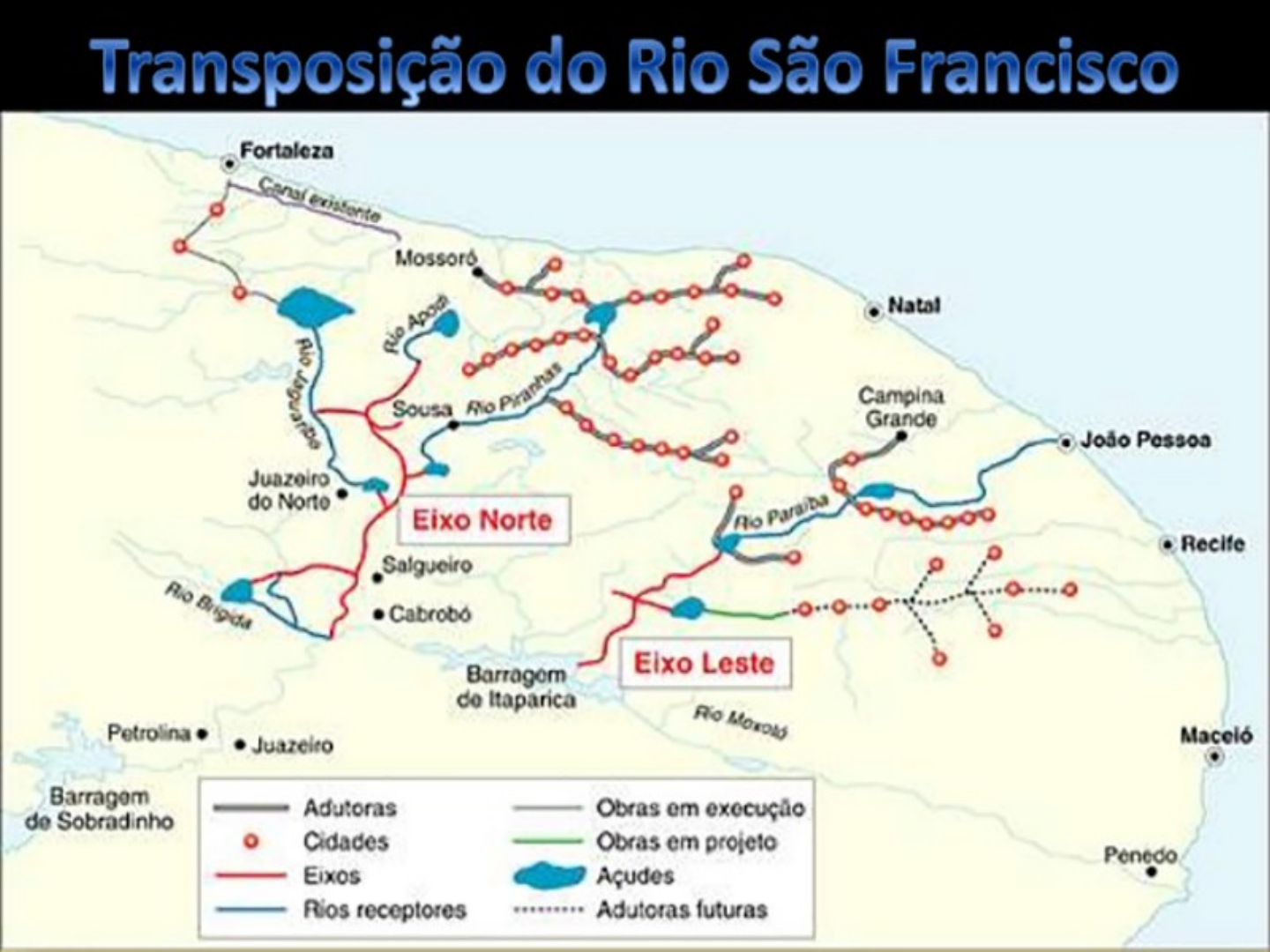 Transposição do Rio São Francisco - Geografia