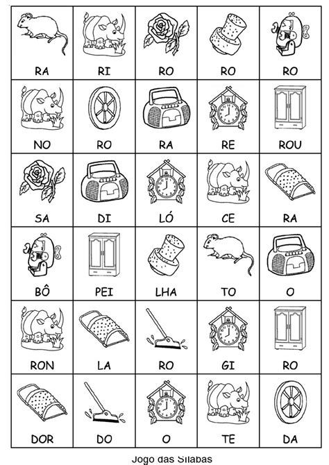 Jogos de Alfabetização Para Formar Palavras Juntando Sílabas