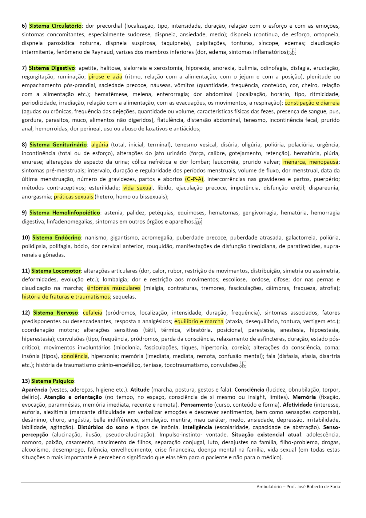 Roteiro Cl Nica M Dica Modulo De Clinica Medica Iii