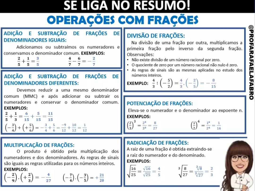 FRAÇÃO, OPERAÇÕES COM FRAÇÕES, \Prof. Gis/ em 2023