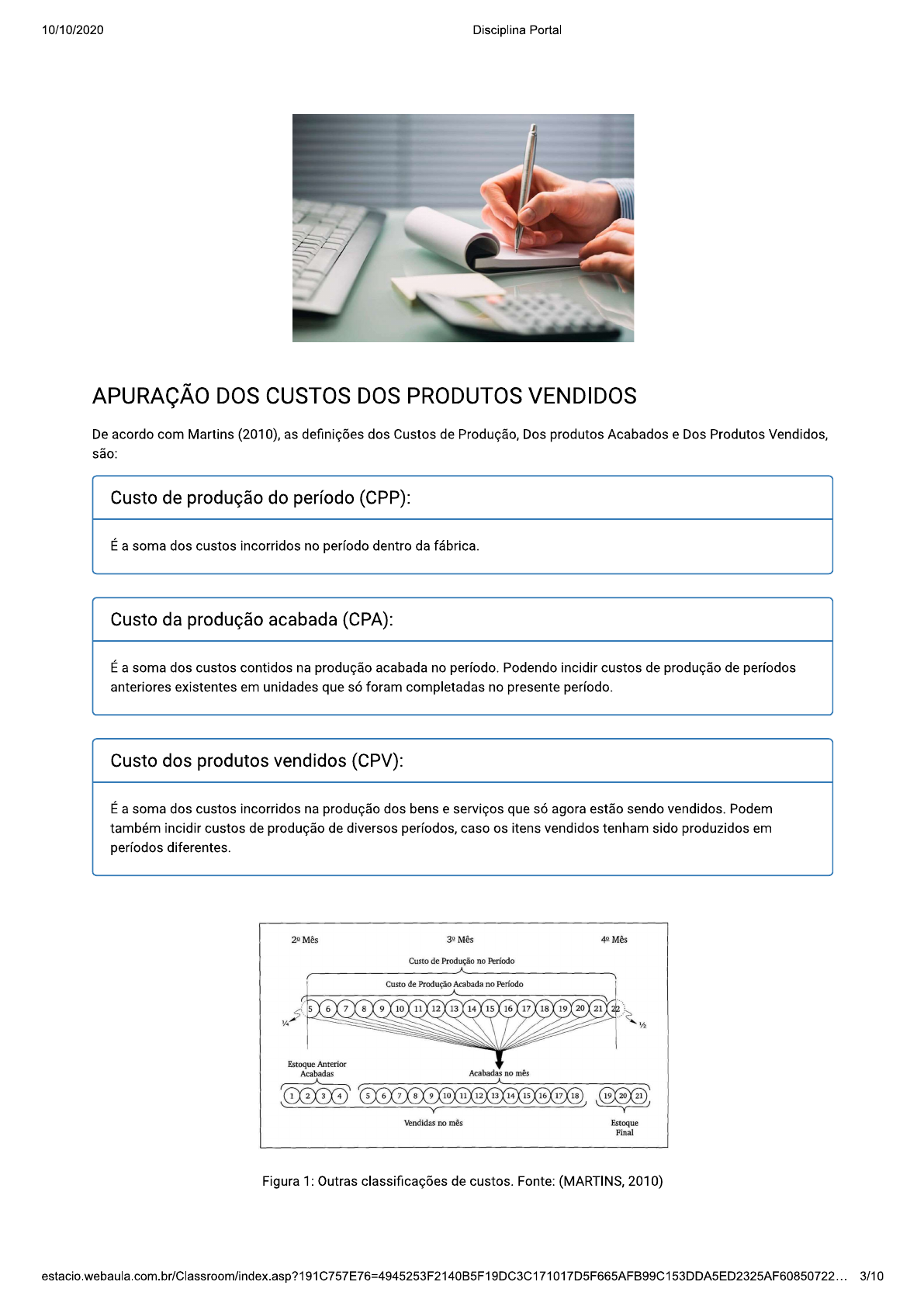 Aula Custeio Por Absor O Cpp Cpa E Cpv Contabilidade B Sica