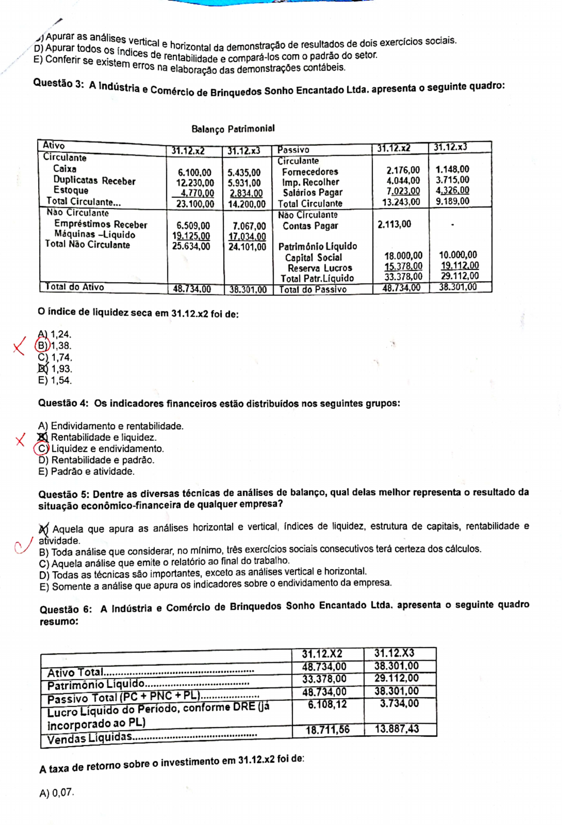 Análise Das Demonstrações Contábeis Unip Ead Análise Das Demonstrações Contábeis 2801