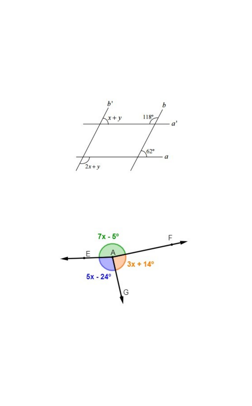 2) Analise a imagem a seguir e marque a alternativa que indica o ângulo  correto e sua classificação: * 1 