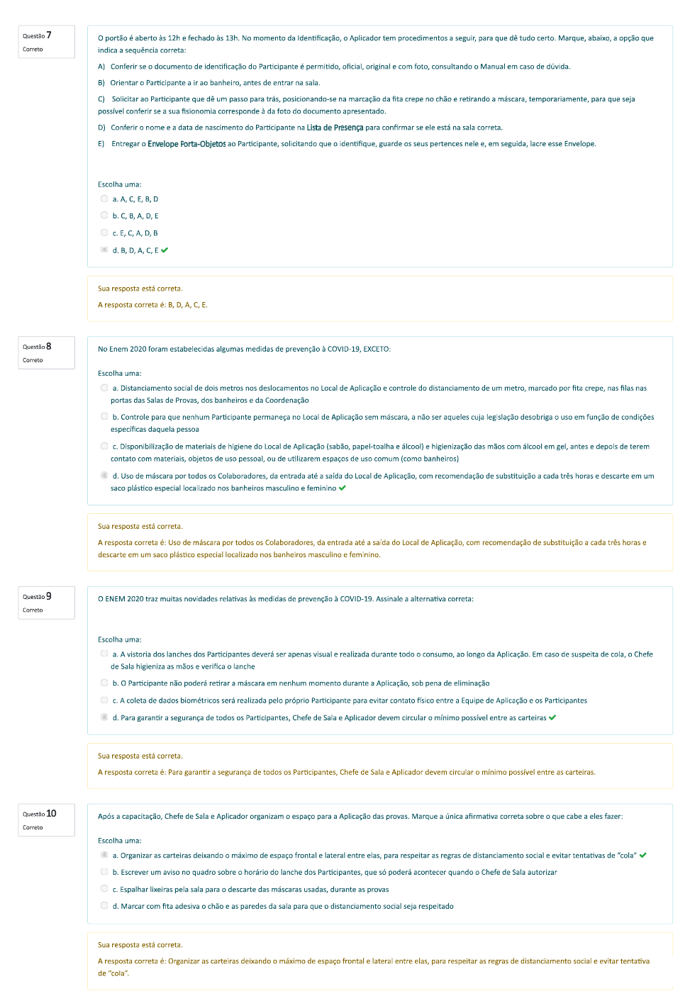 Manual Do Chefe De Sala E Do Aplicador Enem 2021
