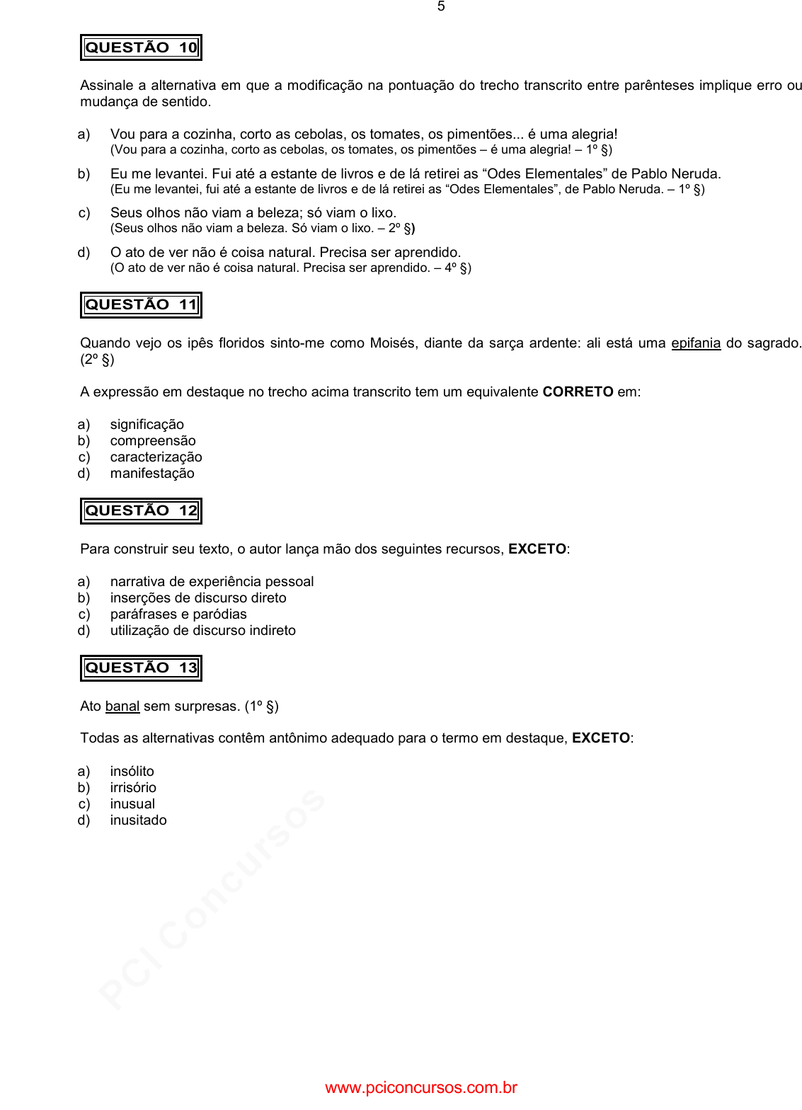 Prova Pref. ParacatuMG - FUMARC - 2012 - para Terapeuta Ocupacional.pdf -  Provas de Concursos Públicos