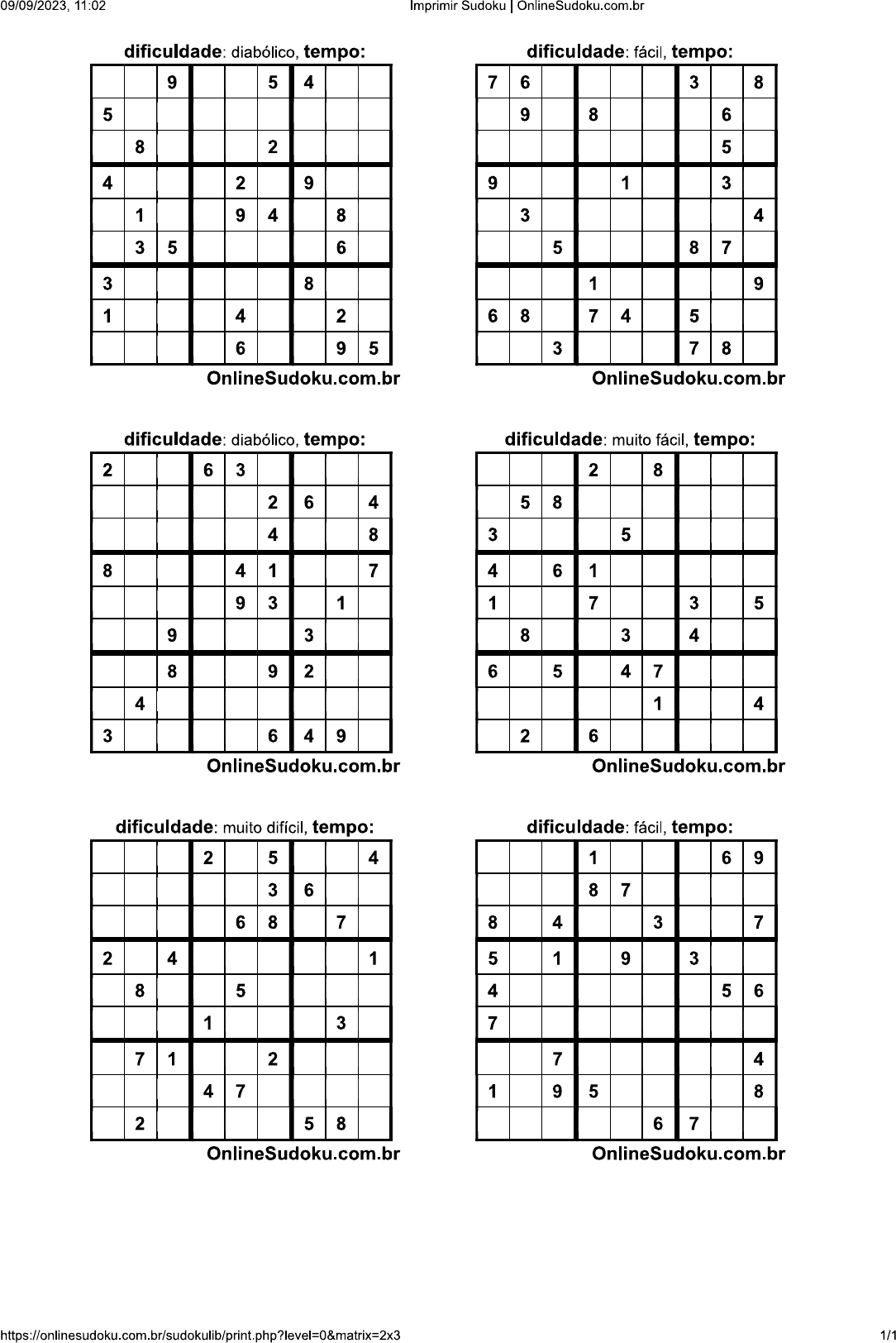 Sudoku Para Imprimir 134