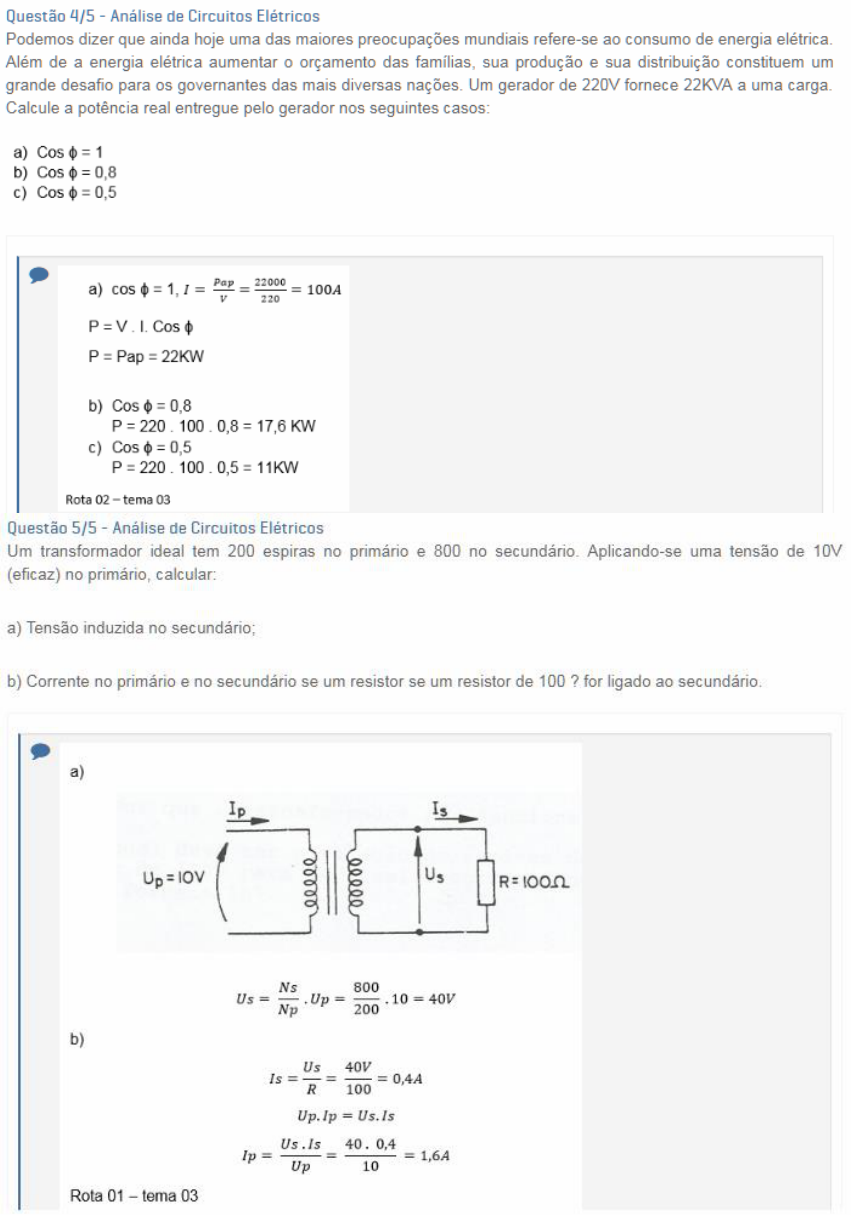 Gb Disc Exame Análise De Circuitos Elétricos Analise De Engenharia