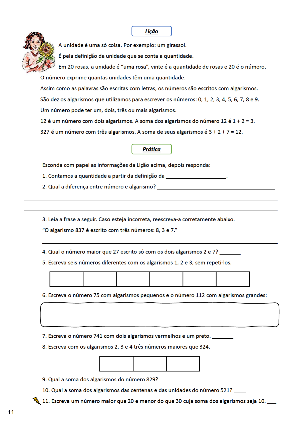 Grátis: Lições de Matemática 8 a 9 anos (3 ano, vol 1) - Material Claro e  Objetivo em PDF para Estudo Rápido
