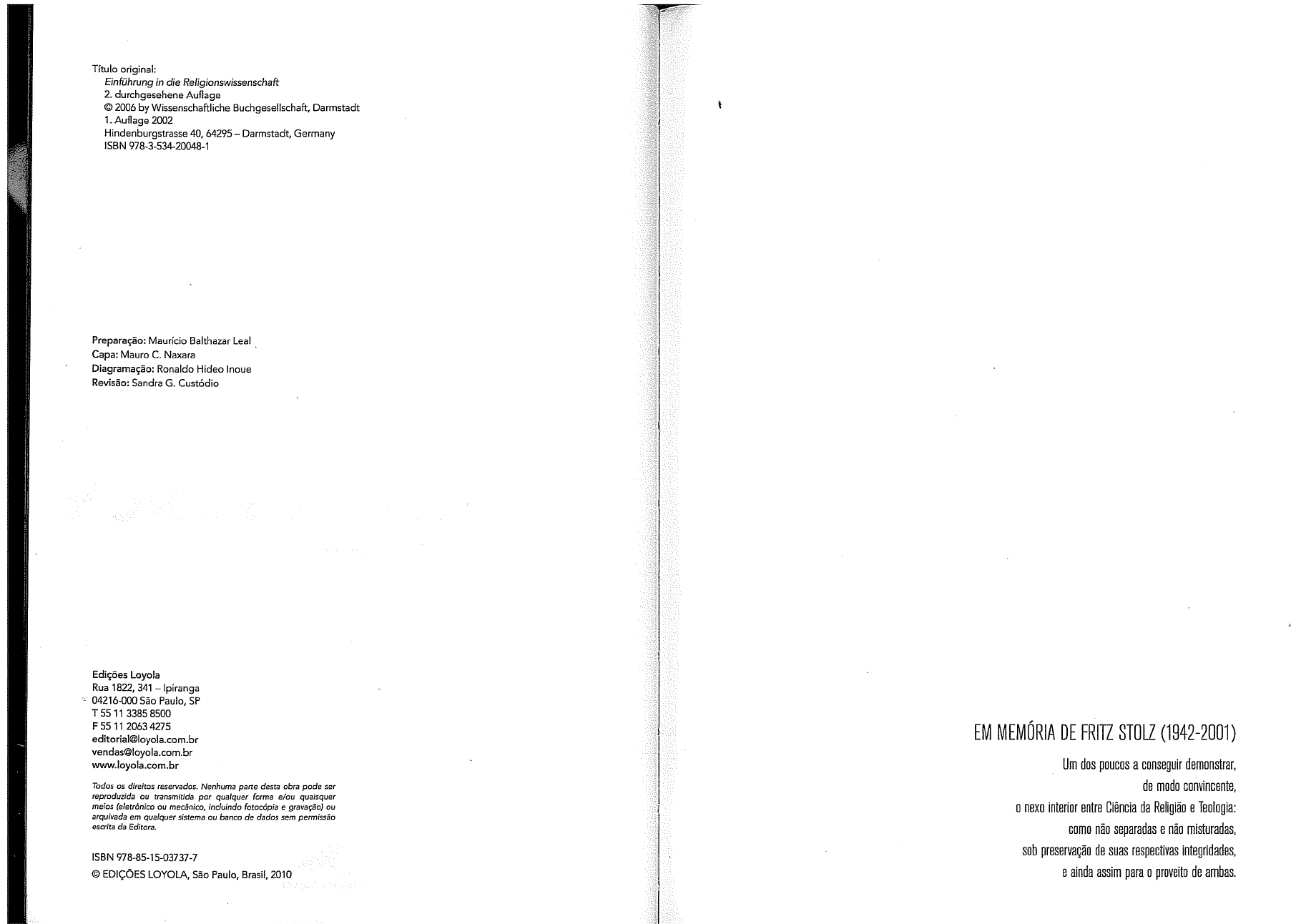 Klaus Hock Introdução à ciencia da religião (1) Ciência da