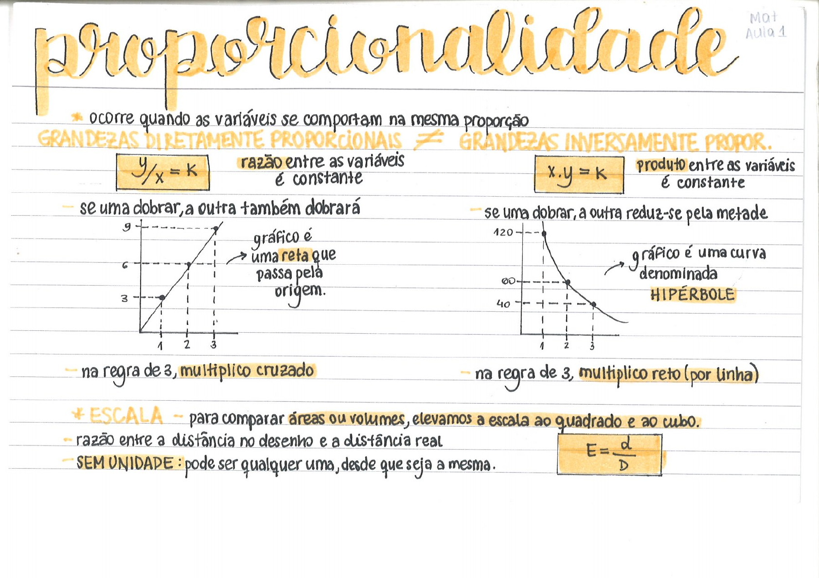 Proporcionalidade - Matemática Resumos - Matemática